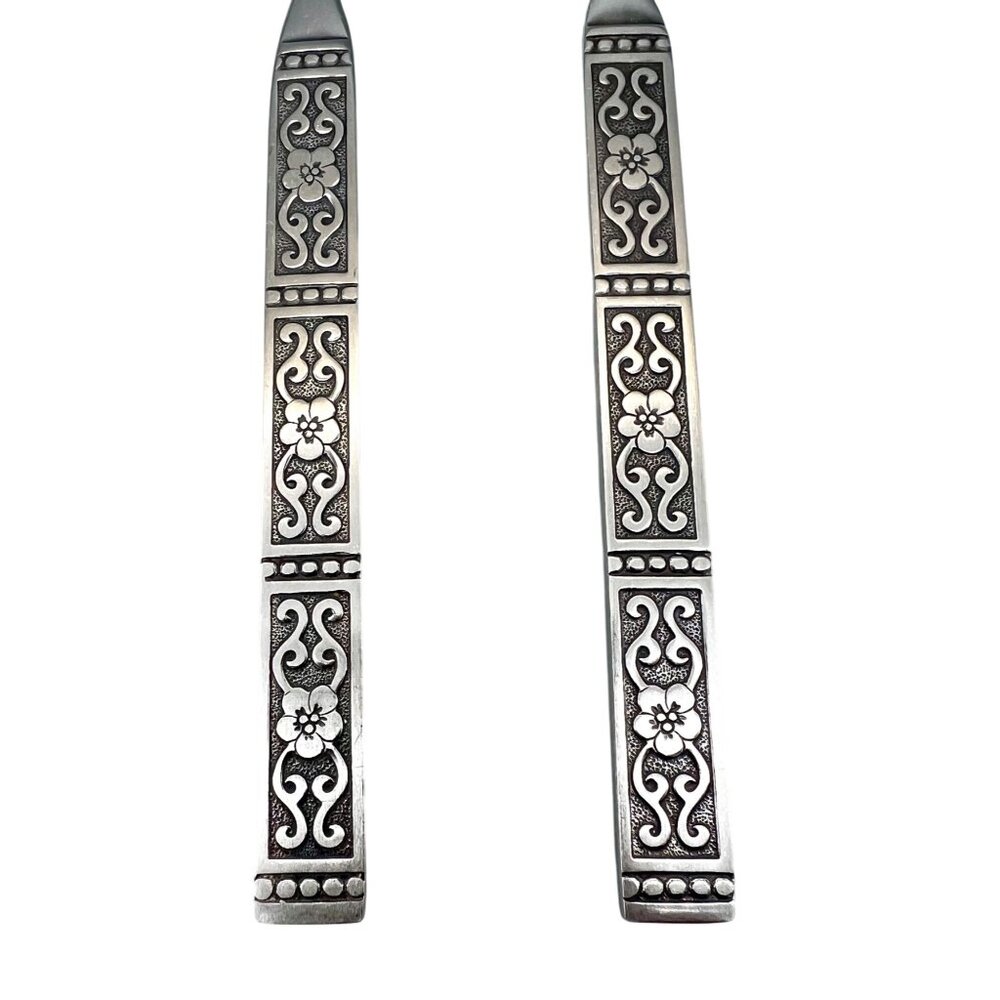 Set Of 2 Oneida Community Isabella Salad Forks Stainless Steel 6 3/4"L - Picture 2 of 4